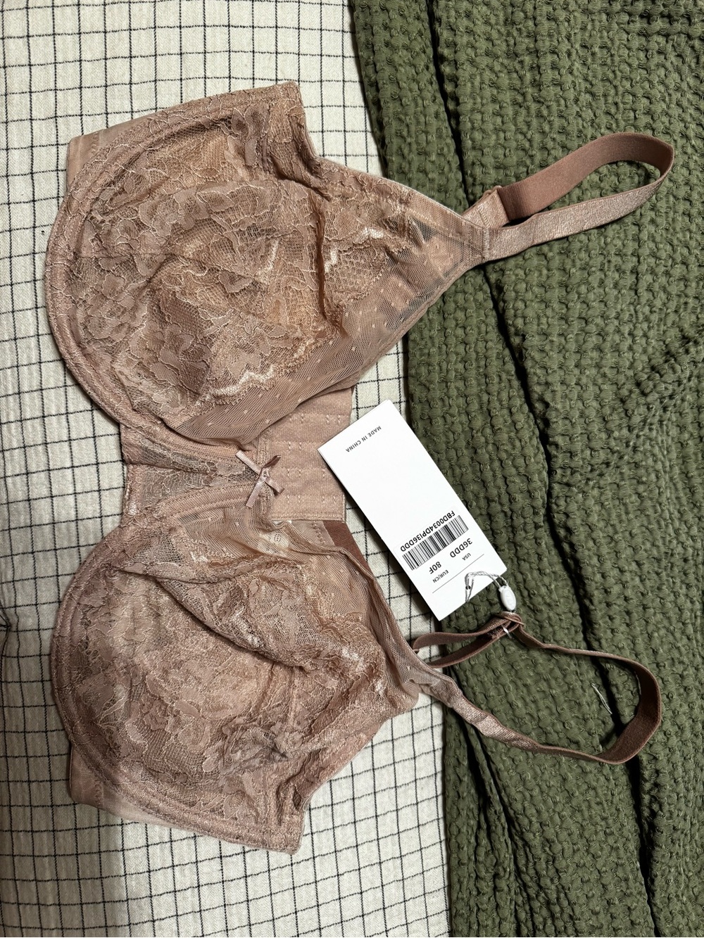 HSIA Minimizer Bra in Taupe - Women's Intimates 36DDD